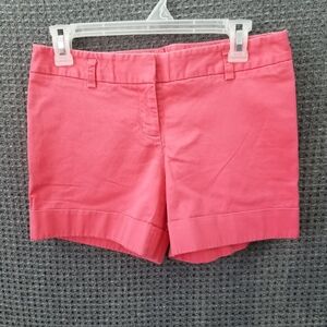 Express Shorts Pink Cuffed Flat Front Chino Shorts 2